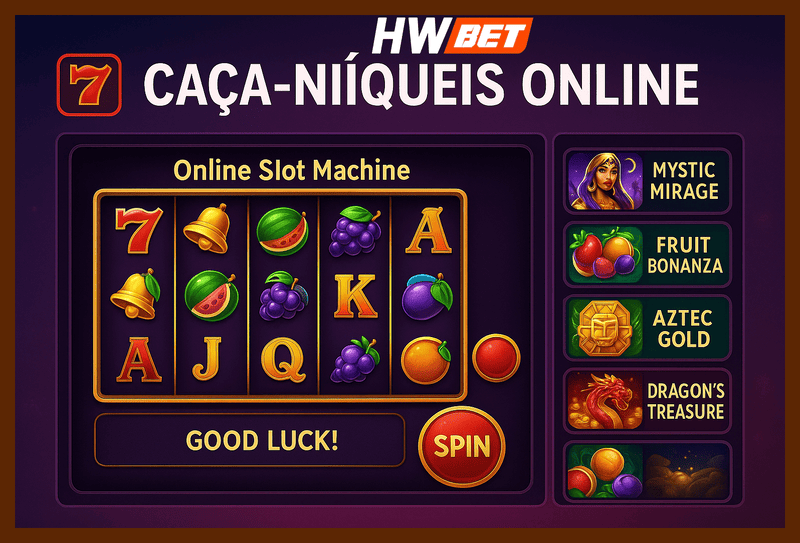 Explore o mundo das slot machines no HWBET Casino